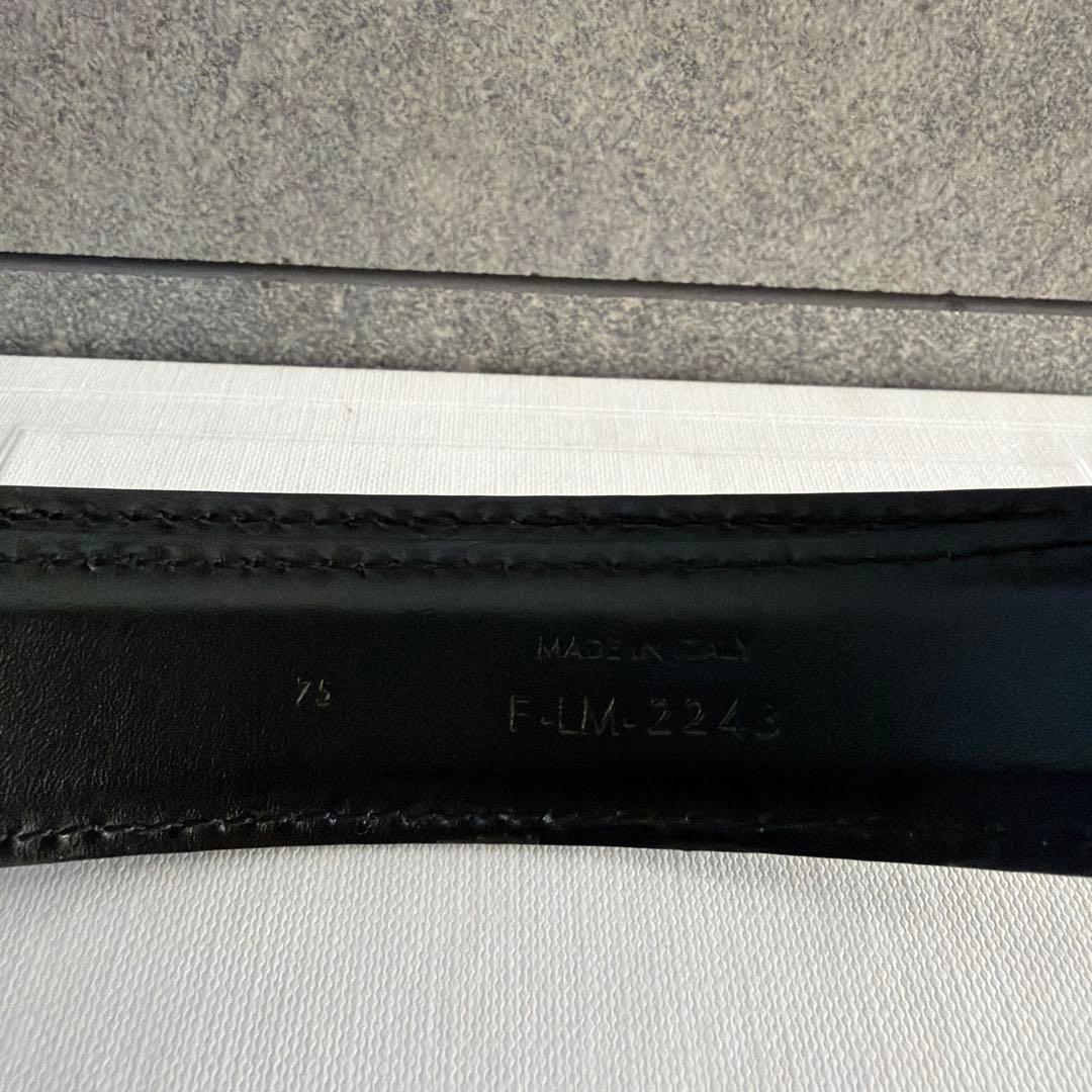 【日曜限定】CELINE ベルト　トリオンフバックルレザーベルトミディアム　75