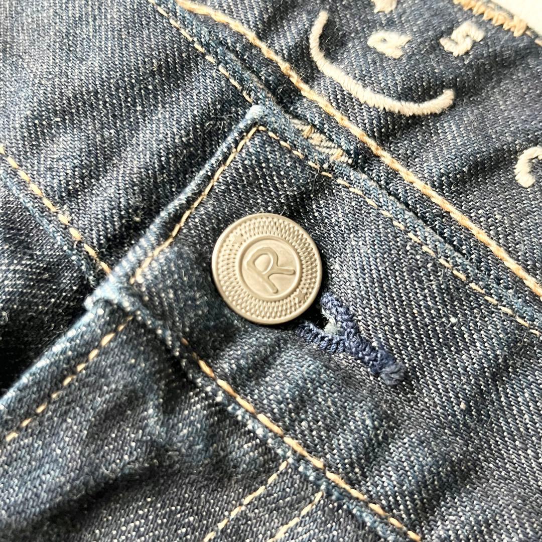 4946【美品】45R ライ麦デニムのクロスビー5（一張羅）ストレートデニム