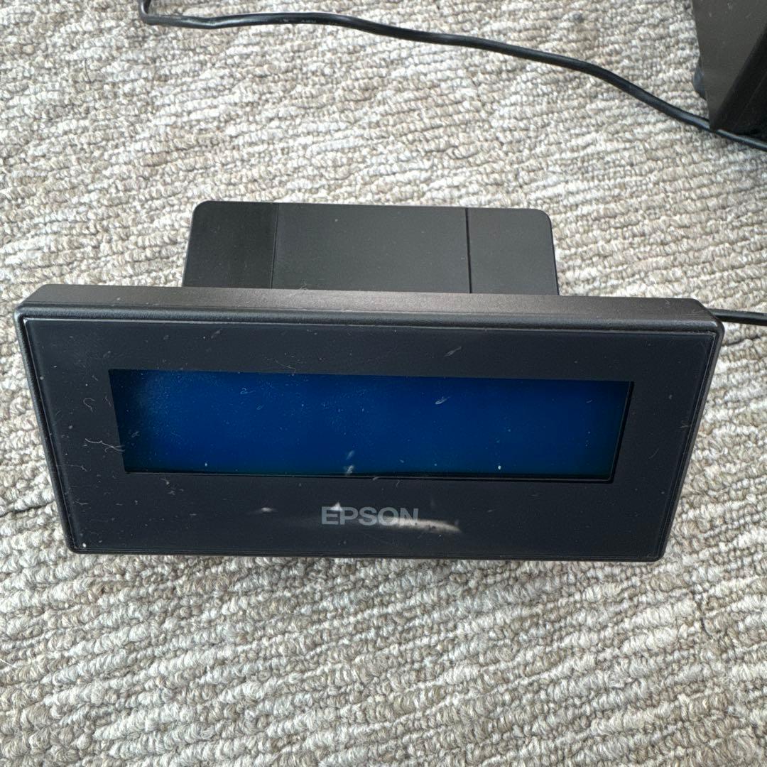 EPSON サーマルプリンターとLCDディスプレイ、キャッシュドロアーセット