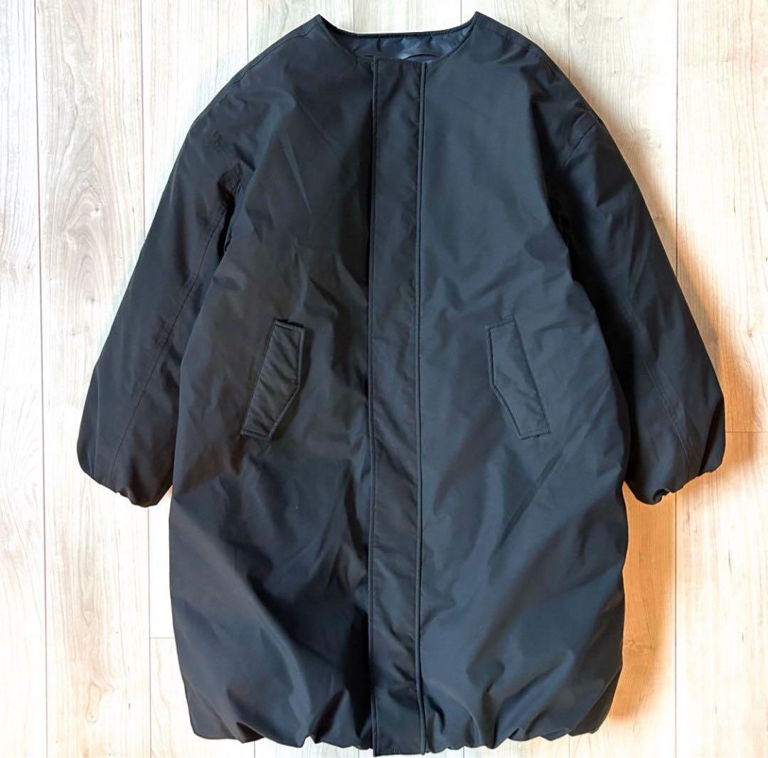 【Mily】　美品＊東原亜希 FORME ノーカラー ロングダウンコート