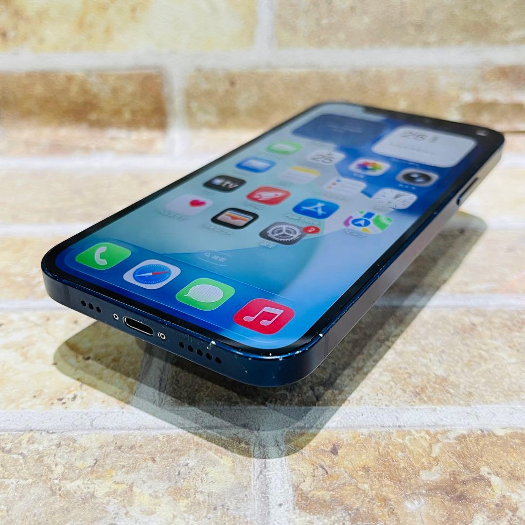 SIMフリー iPhone12 64GB ブルー 新品電池