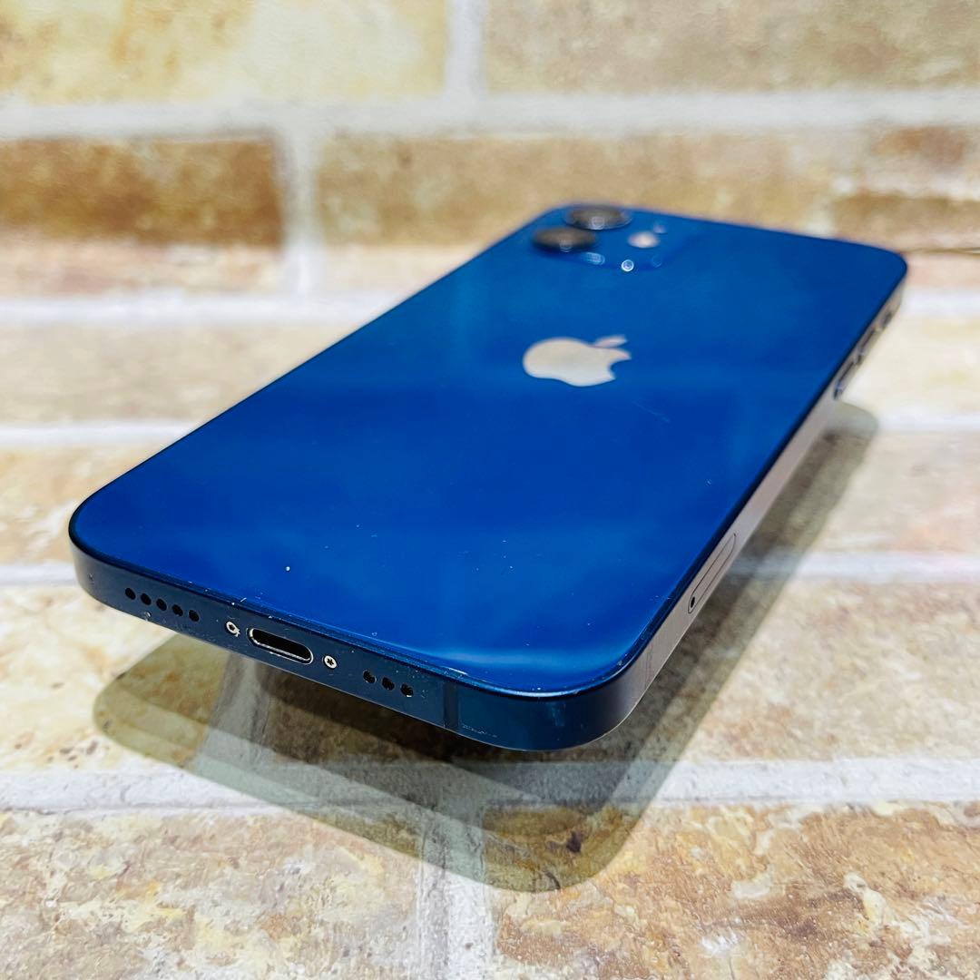 SIMフリー iPhone12 64GB ブルー 新品電池