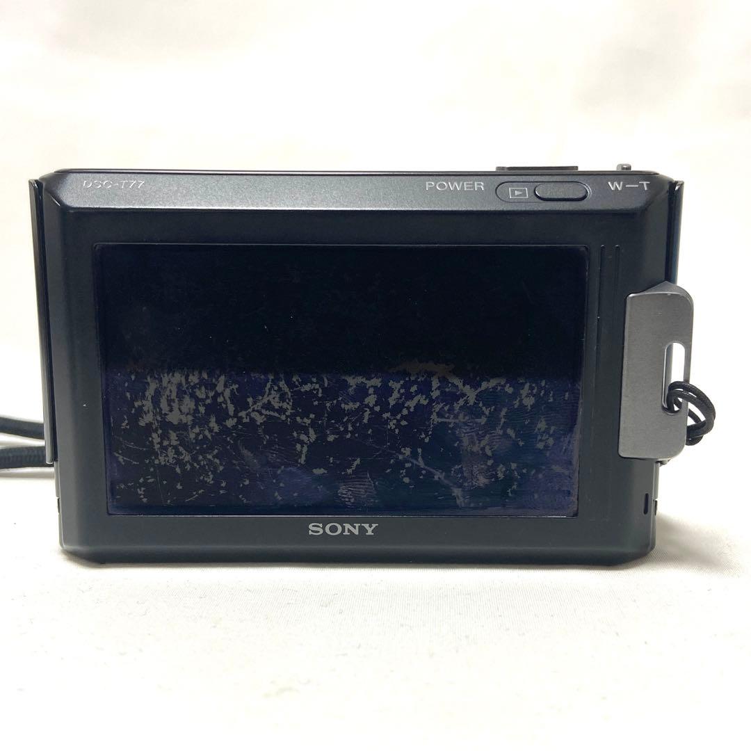 ソニー サイバーショット DSC-T77 ブラック コンパクトデジタルカメラ