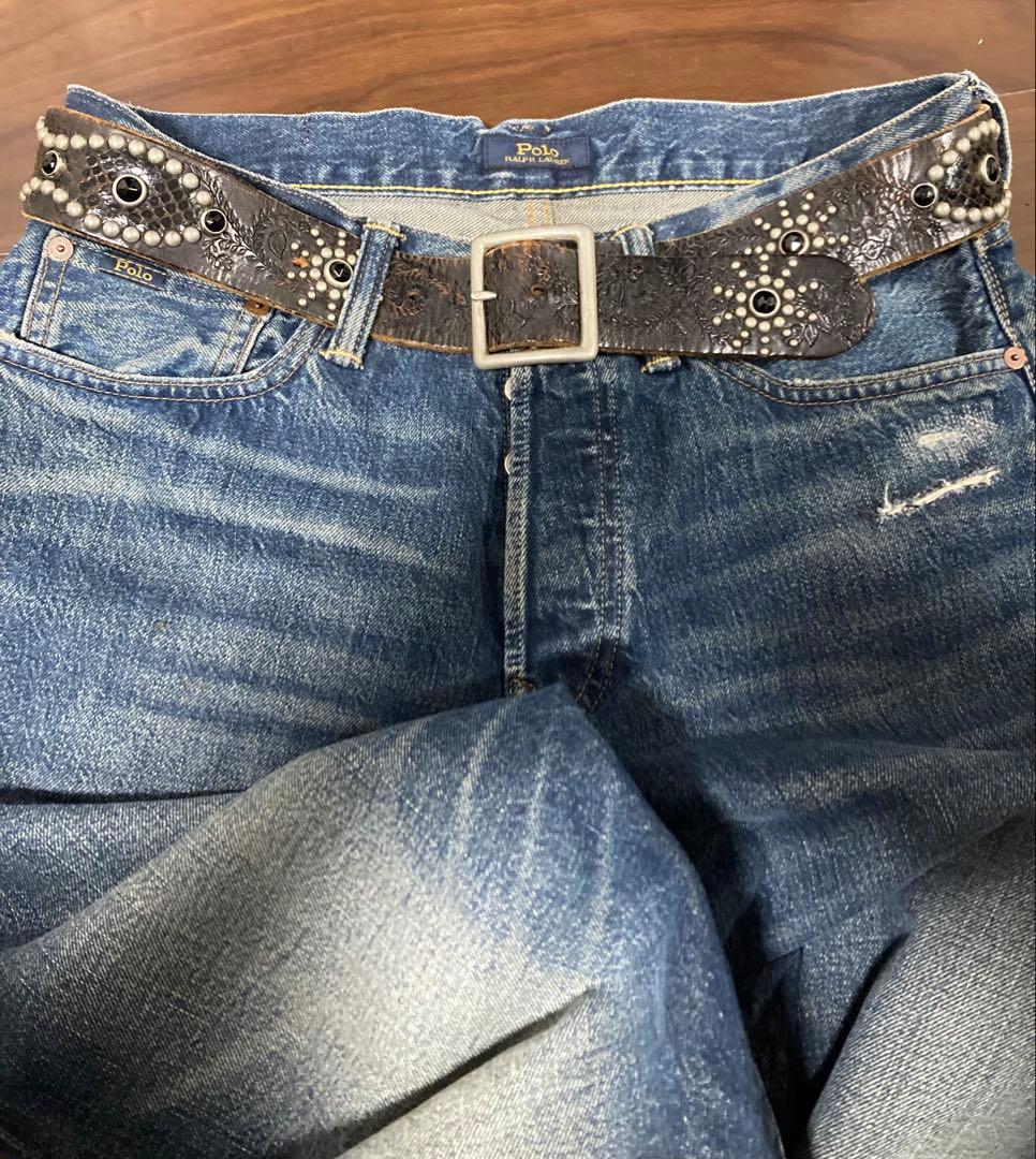 初期HTC スタッズベルト ３６ ビンテージ 原宿No.11購入