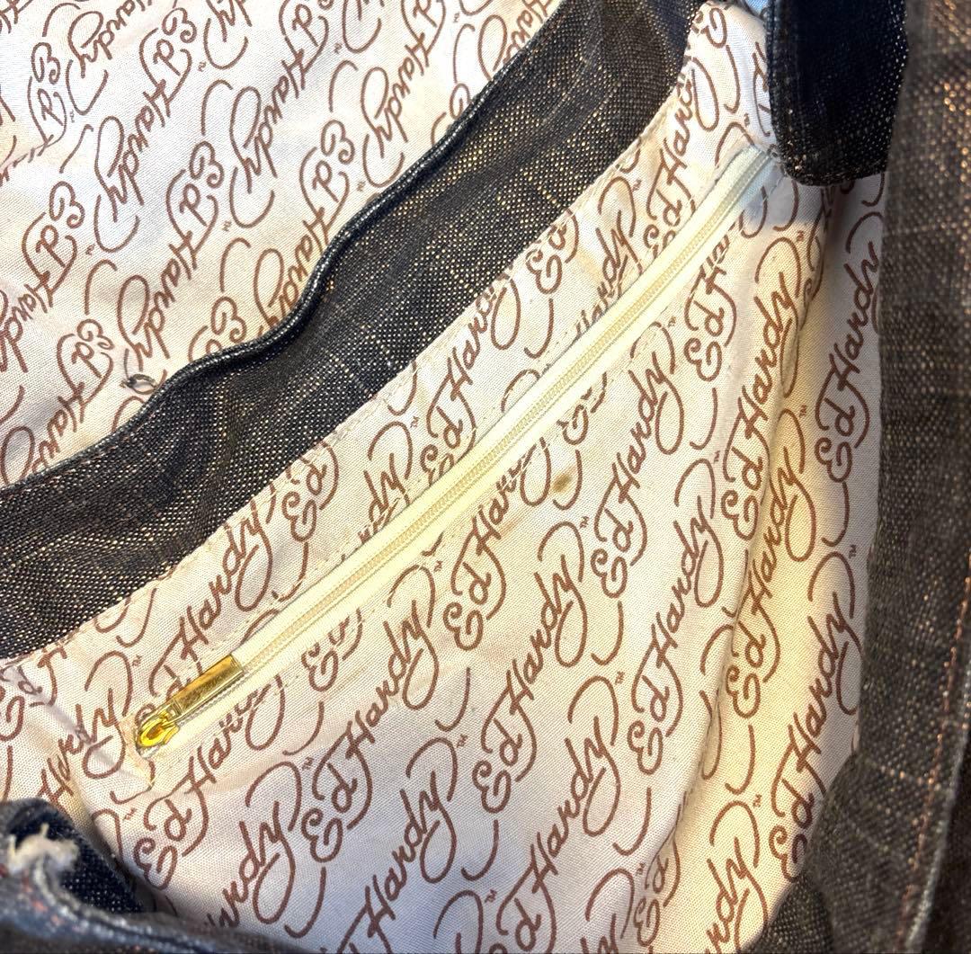 【レア】Ed Hardy エドハーディー ショルダーバッグ スタッズ y2k