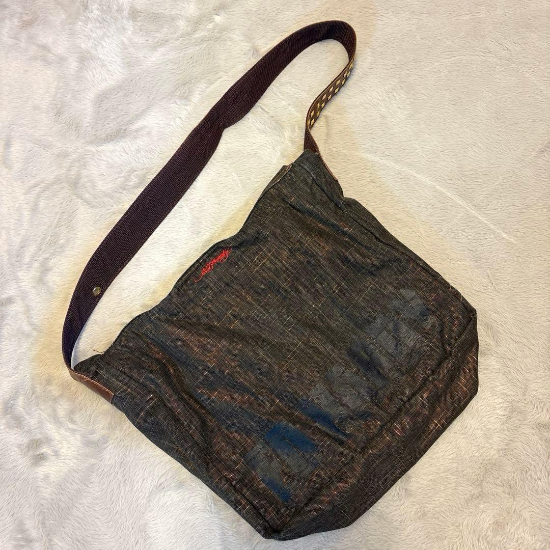 【レア】Ed Hardy エドハーディー ショルダーバッグ スタッズ y2k