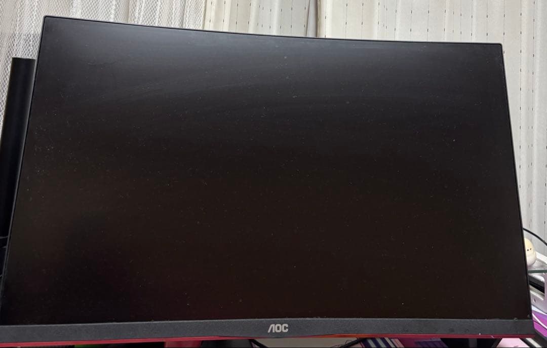 AOC 27インチ ブラック&レッド ゲーミングモニター 240Hz
