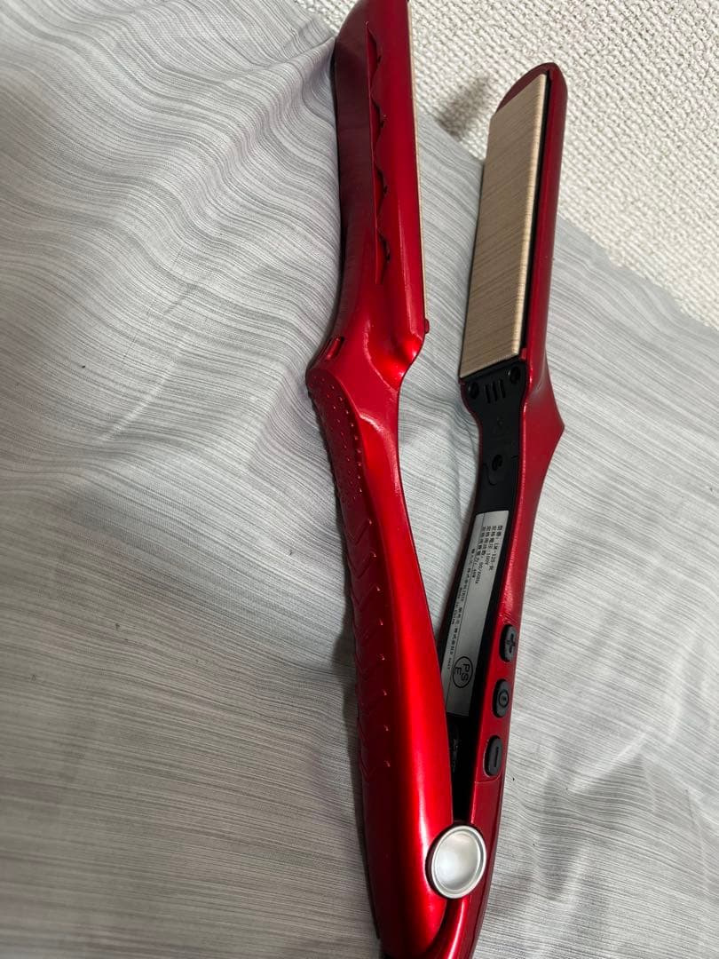 radiant ストレートヘアアイロン レッド 180度