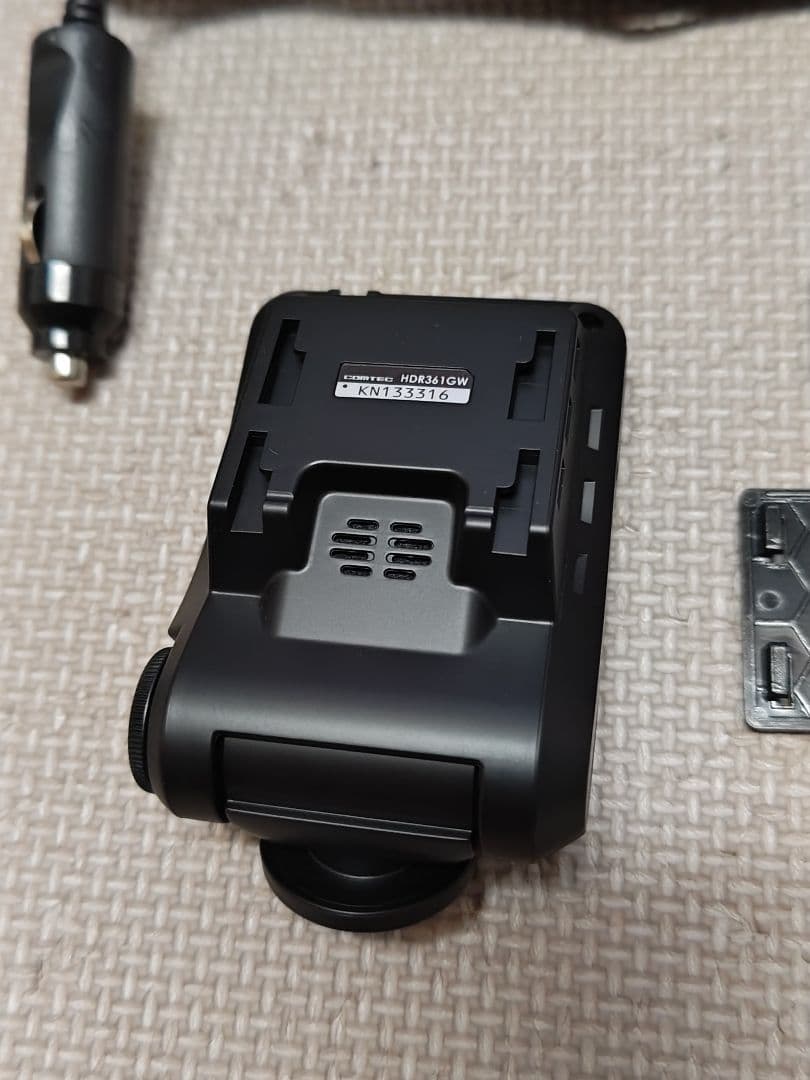 コムテックHDR361GW ドライブレコーダーリアカメラ付き360°