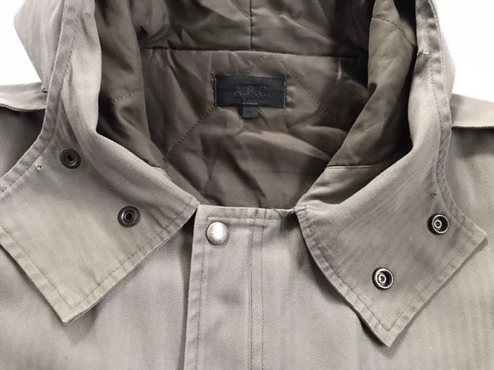 ジャケット・アウター 90s A.P.C. HBT Padded Hooded 3/4 Coat