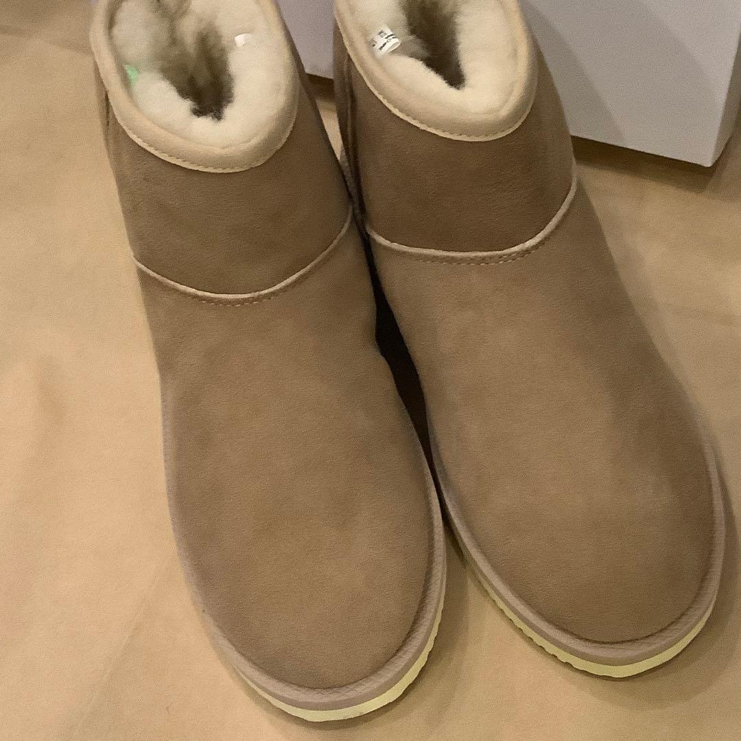 新品 未使用 スイコック ムートン ブーツ 23 cm US5 ショートブーツ