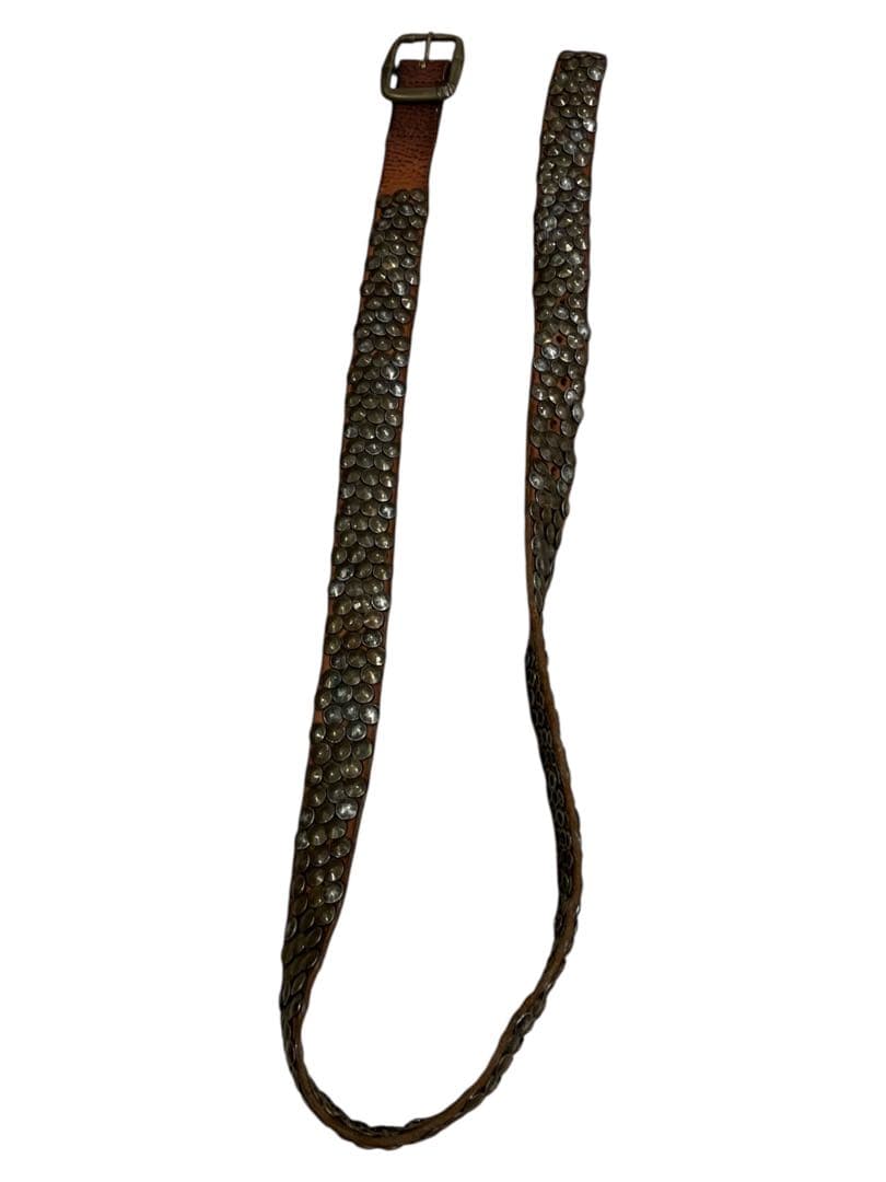 HTCスタッズ付きレザーベルト 00/36