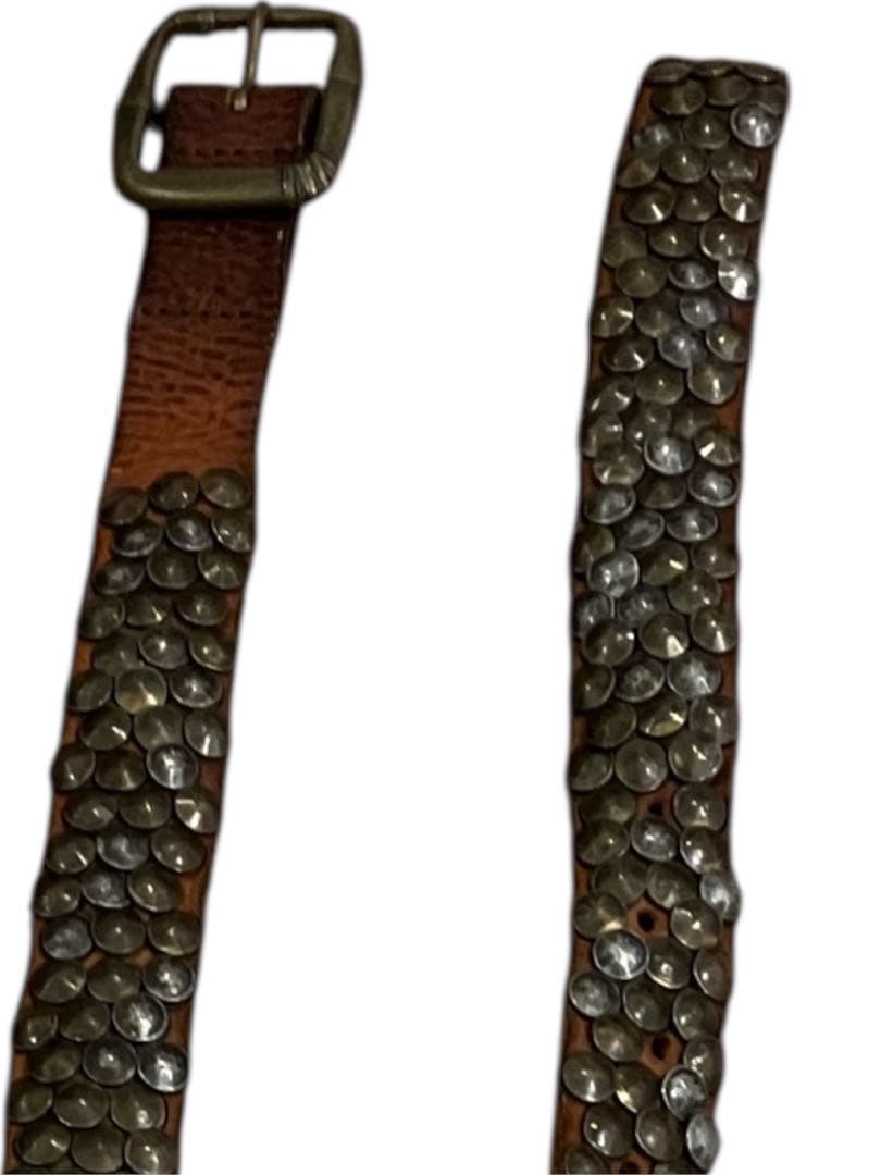 HTCスタッズ付きレザーベルト 00/36