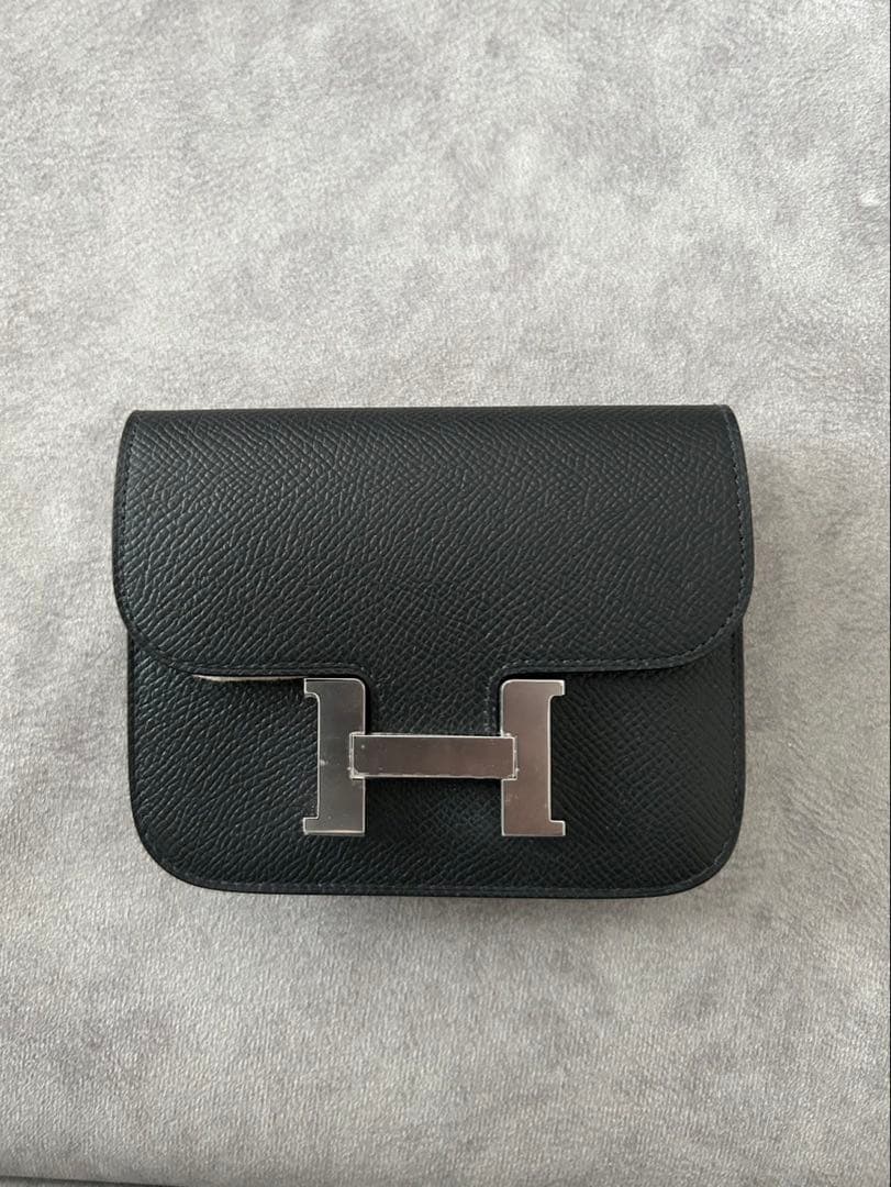 新品未使用 正規品 エルメス コンスタンス スリム 黒 ブラック　K刻印