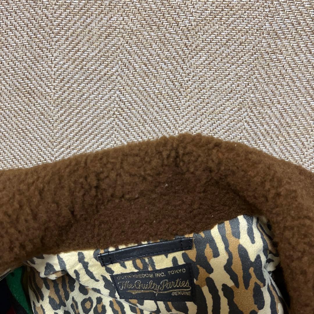 【美品】WAKOMARIA ギャングコート レザー ボア付き ライダース