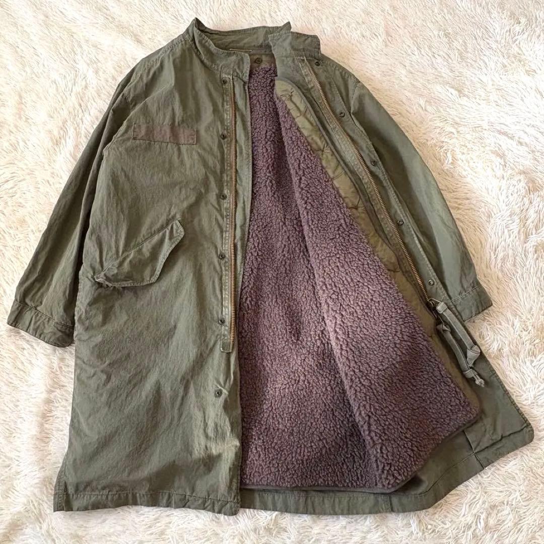 【希少】ドゥーズィエムクラス ミリタリーコート モッズコート ボアライナー付