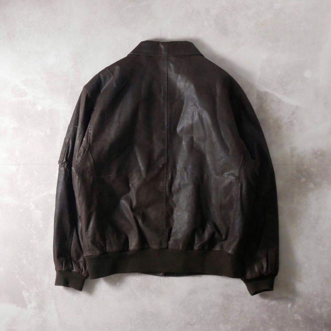 WILSONS LEATHER A2 Type レザージャケット ブラウン XL