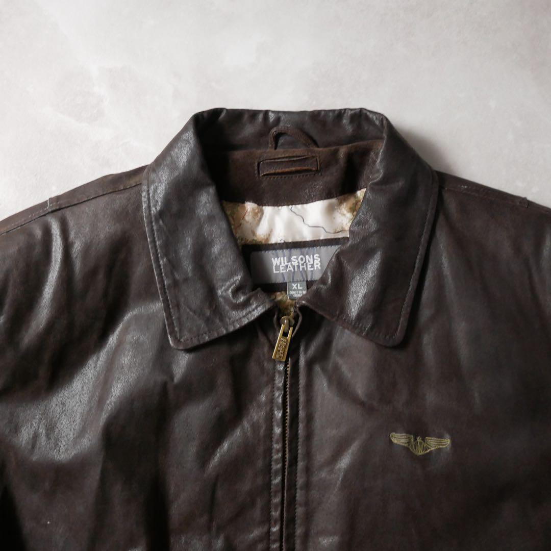 WILSONS LEATHER A2 Type レザージャケット ブラウン XL