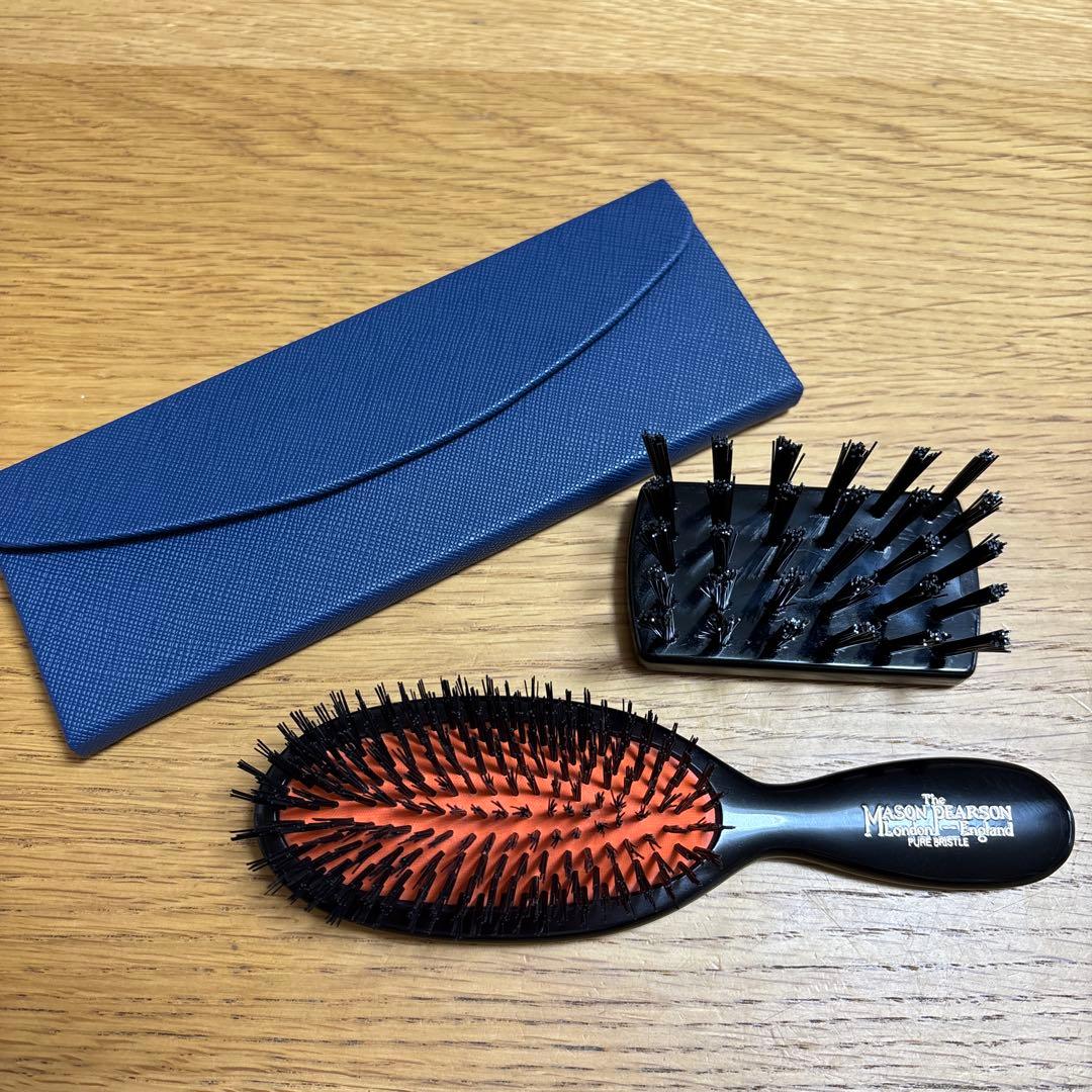 Mason Pearson ポケットブリッスルダーク・ルビー クリーニングブラシ
