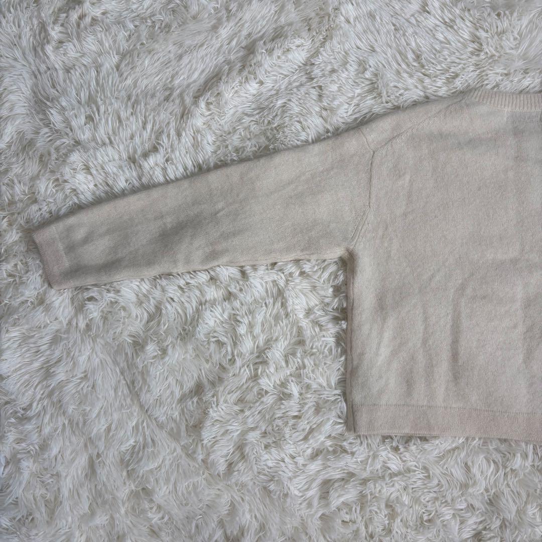 SLOBE IENAフォックスアルパカカーディガン　ホワイト