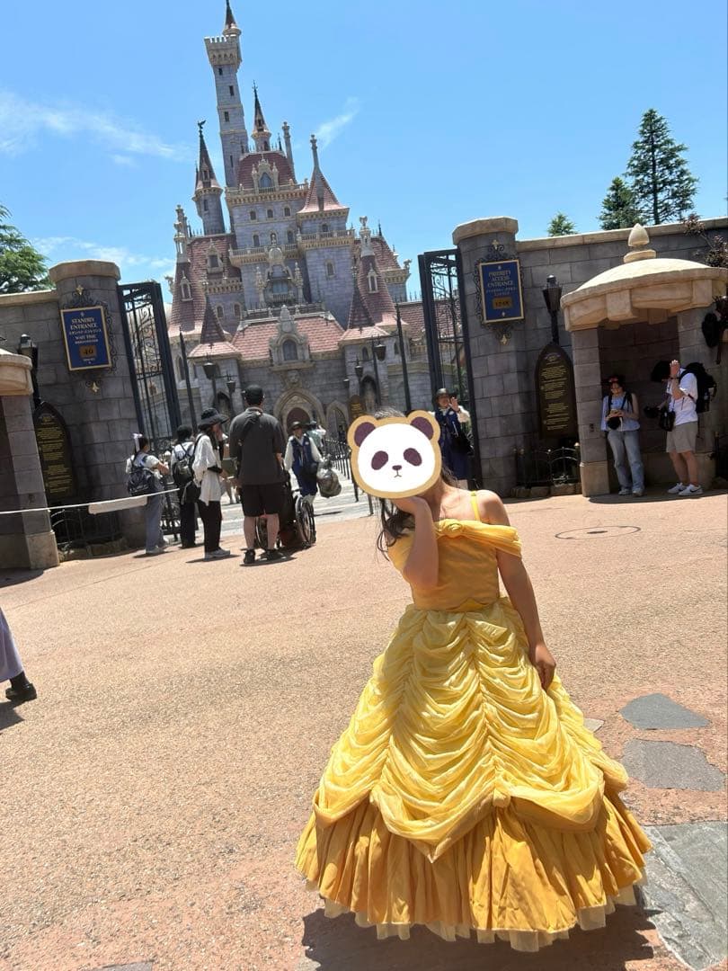 美女と野獣 ベル 黄色ドレス シークレットハニー 豪華 仮装 衣装 コスプレ