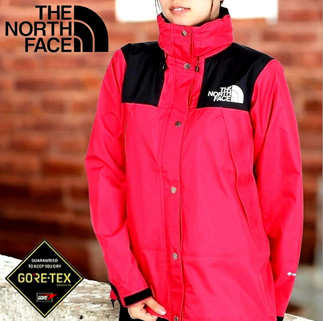 ザ・ノース・フェイスマウンテンレインテックス カーマイン L美品！