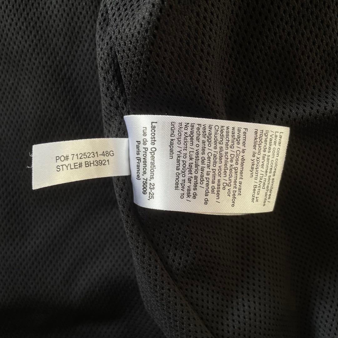 極美品★LACOSTE ラコステ コットンスウィングトップジャケット 黒 S M