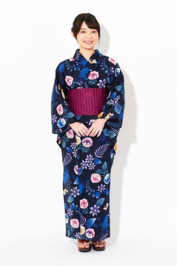 最終値下げ‼︎ ふしぎの国のアリス　浴衣・結び帯　ディズニーストア　2点セット