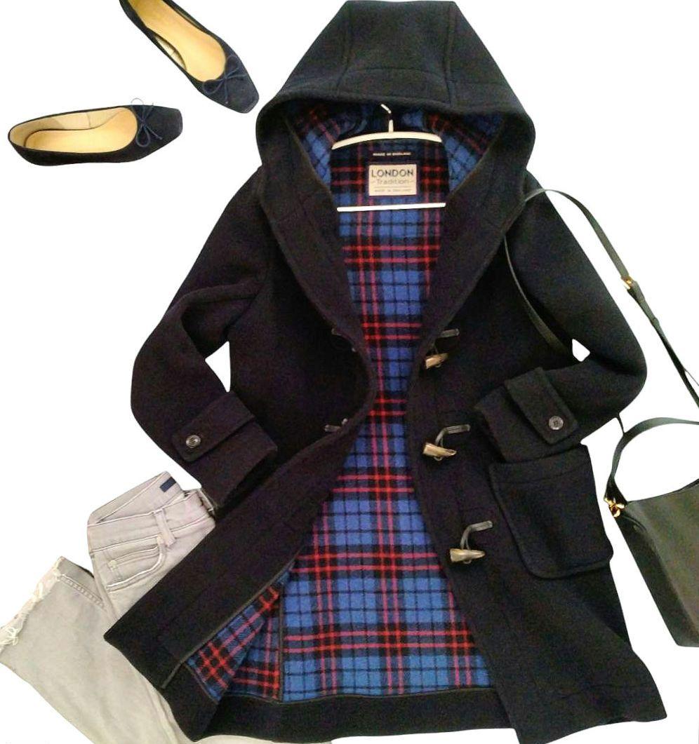 未使用＊ロンドントラディション relume別注 ロングダッフルコート 38 紺