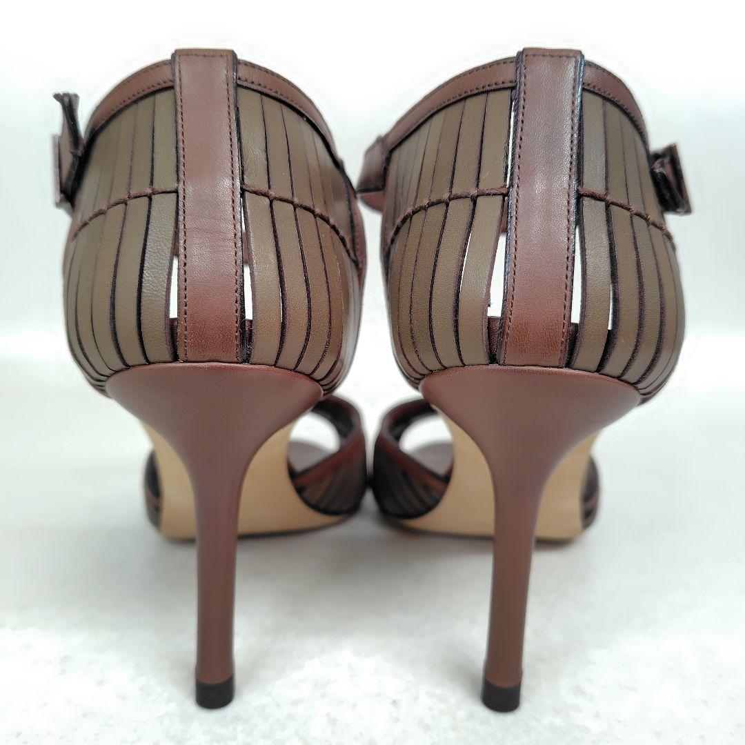 ★美品★マノロブラニク パンプス 23.5cm サンダル ウィーブ ピンヒール