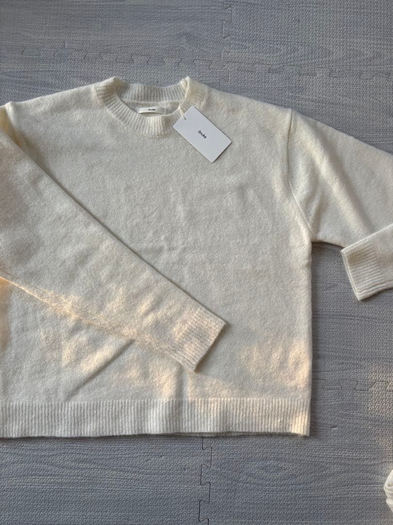 ànuke【新品】Layered Scarf Knit アイボリー　ニット