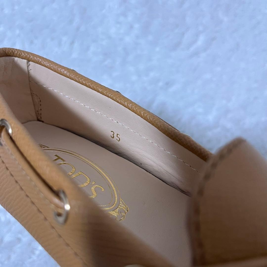 未使用級Tod’s トッズ ドライビングシューズ ゴンミーニ サフィアーノレザー