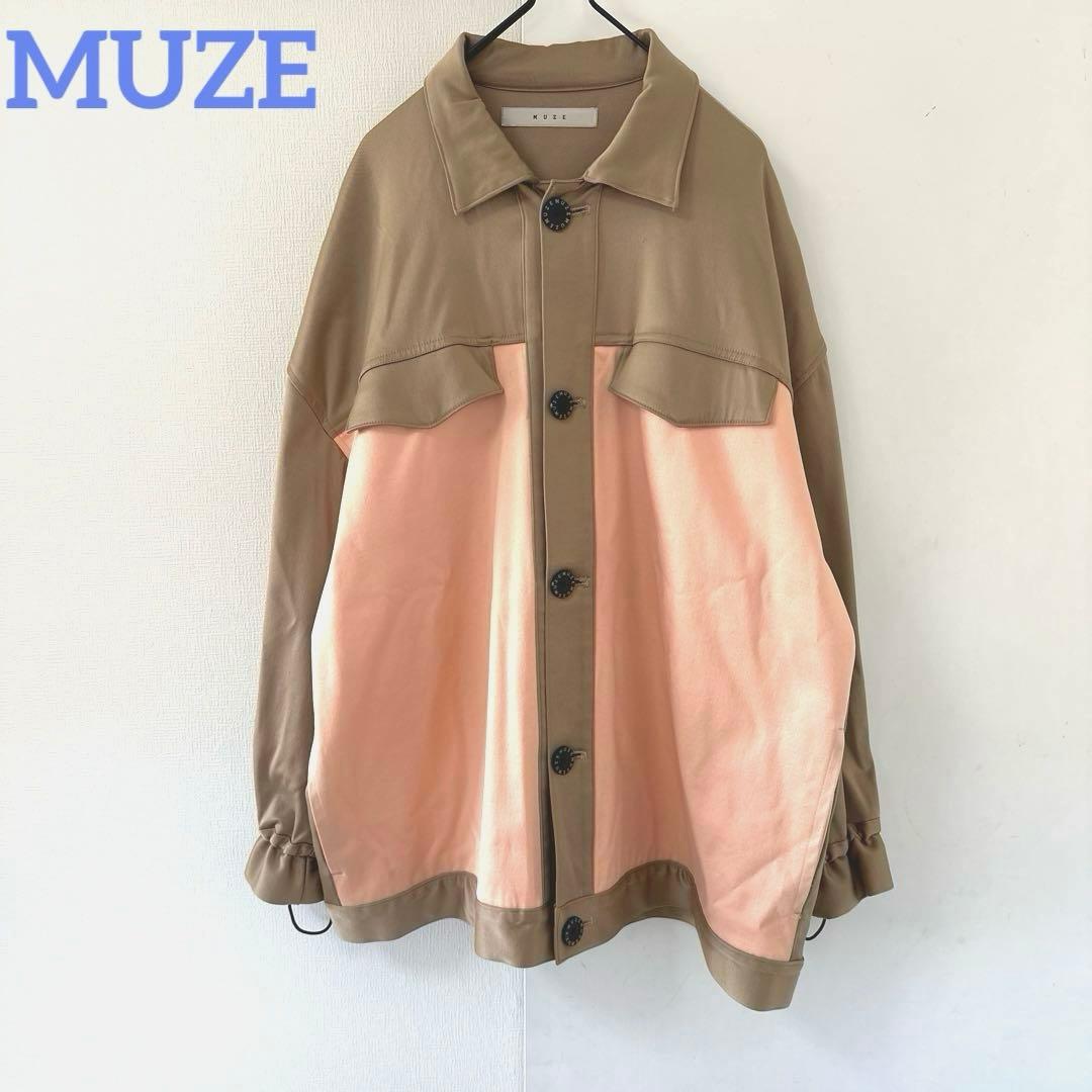 MUZE（ミューズ）　オーバーサイズシャツ　厚手