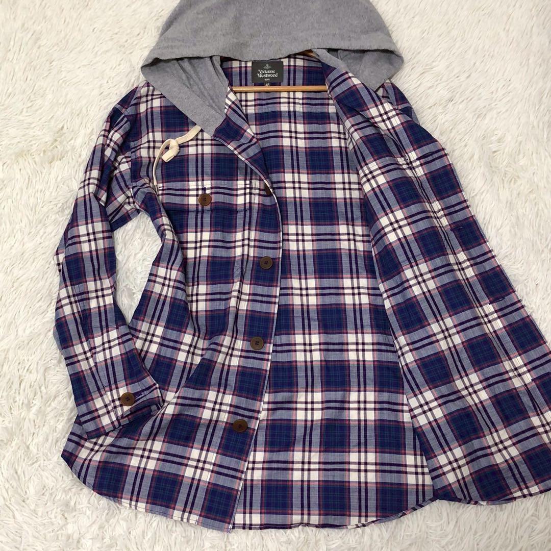 美品◎Vivienne Westwood MAN フード付 シャツジャケット
