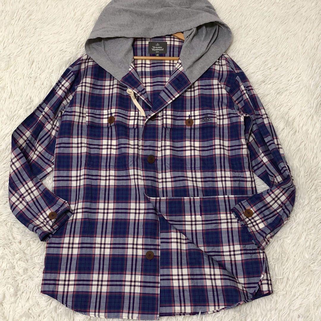 美品◎Vivienne Westwood MAN フード付 シャツジャケット