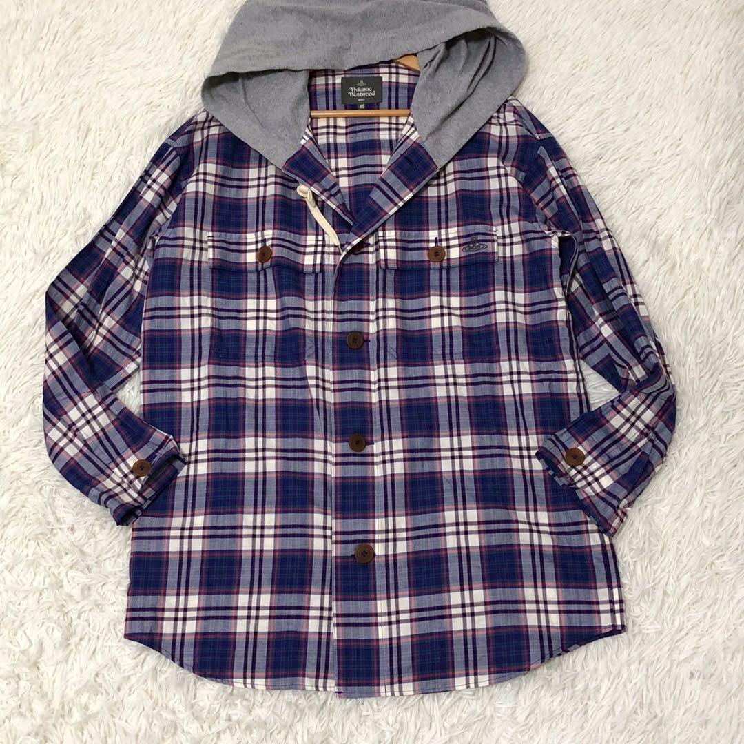 美品◎Vivienne Westwood MAN フード付 シャツジャケット