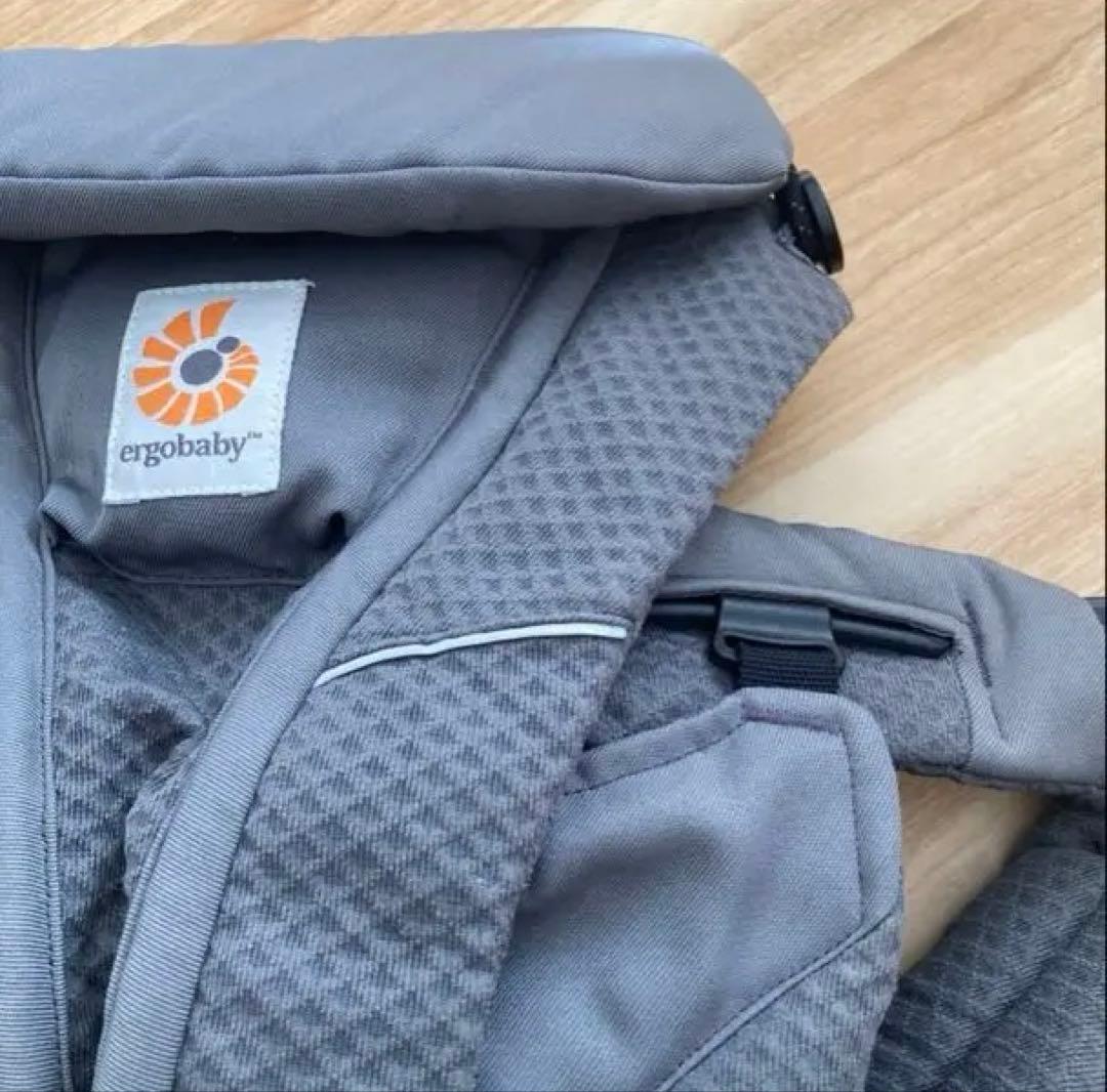 【美品】エルゴベビー抱っこ紐　オムニブリーズ　グラファイトグレー