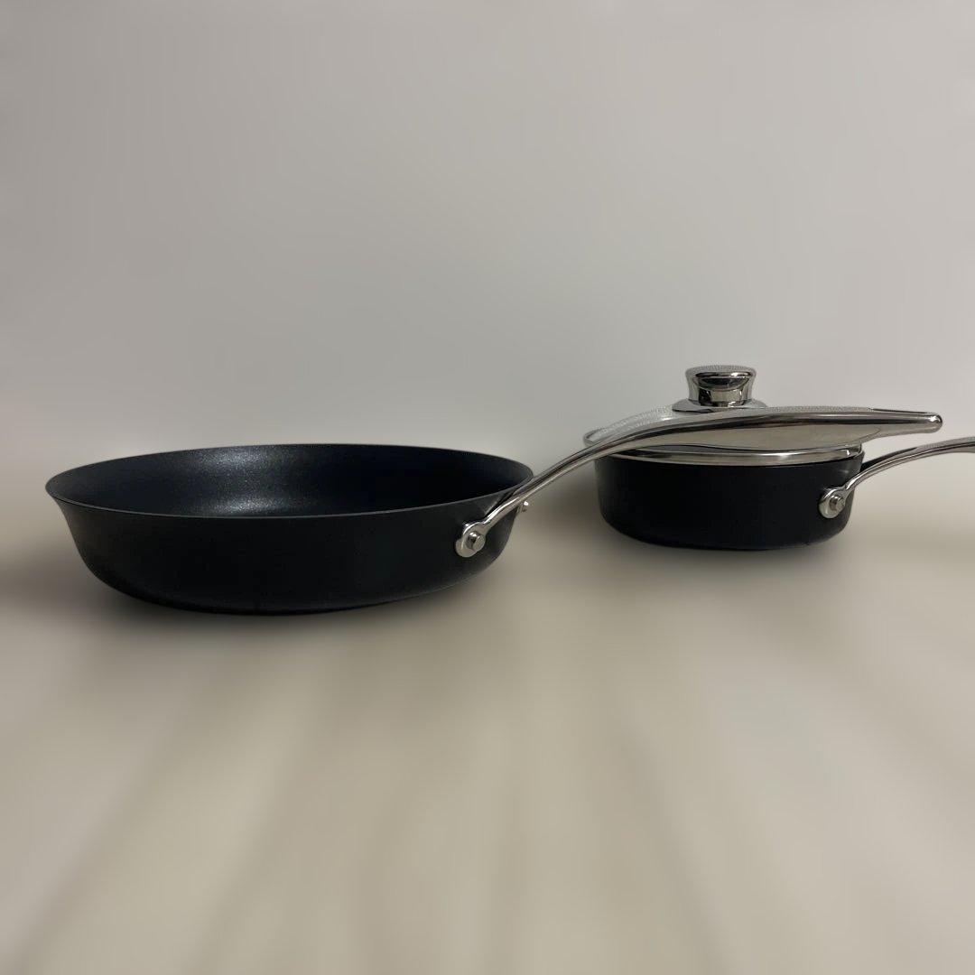 マイヤー　サーキュロンフライパン25cm/16cm（蓋付き）3点セット　箱無し