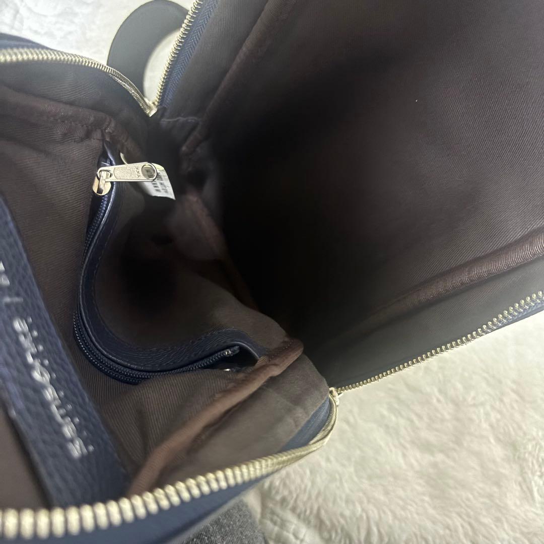 【現行 未使用級】サムソナイト ホクストン ボディバッグ　ネイビー　レザー