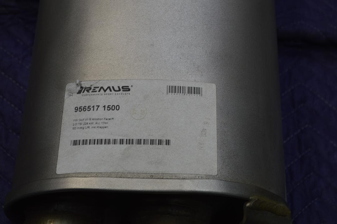 VW GOLF7.5 R用 REMUSマフラー ストリートレースサイレンサー