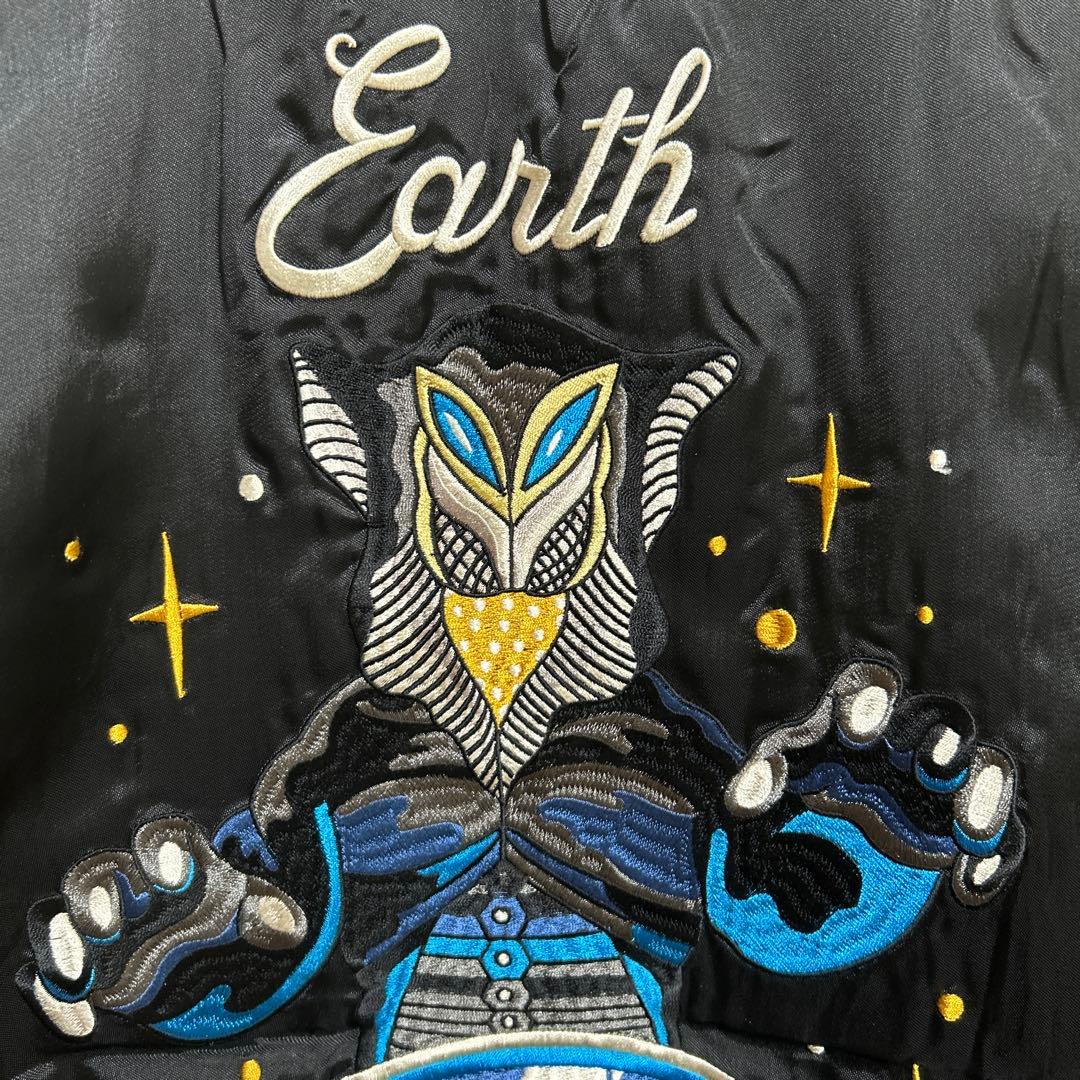 新品　XLスカルワークス　ウルトラマン　メフィラス星人　スカジャン　リバーシブル