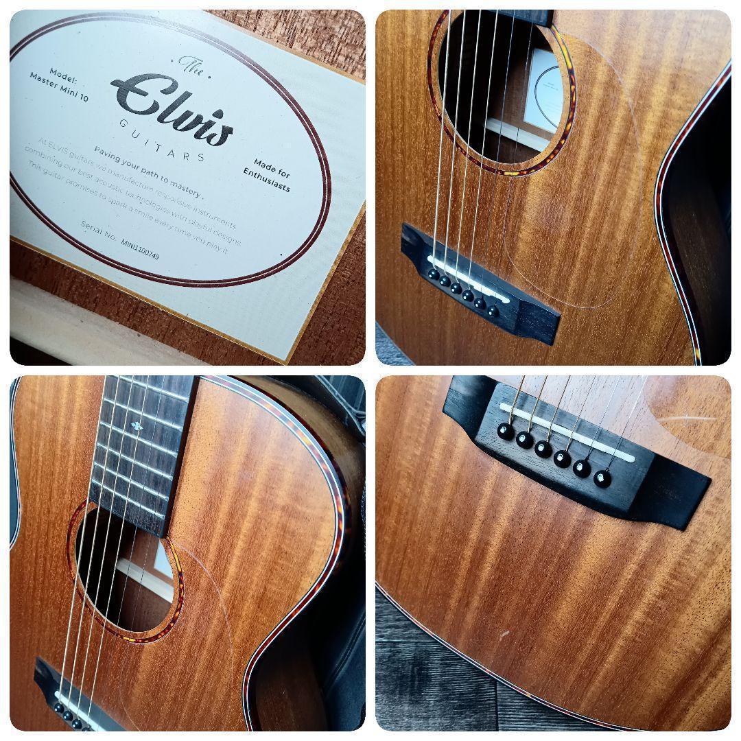 Elvis Master Mini 10アコースティックギター ミニギター 杢目