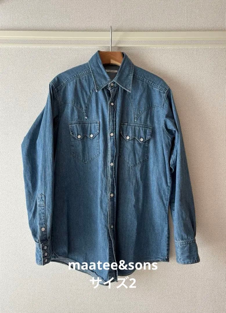 MAATEE&SONS 24SS チグハグ WESTERN ウエスタンシャツ 2