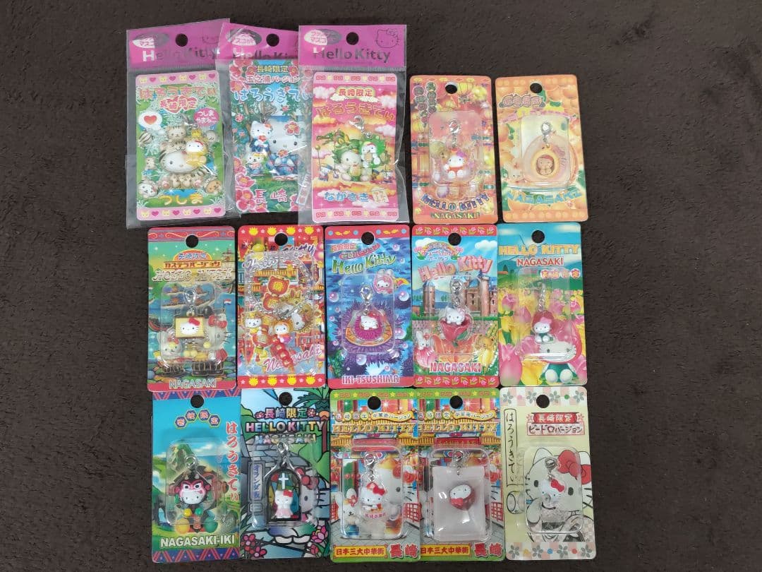 Hello Kitty ハローキティ 長崎限定ファスナーストラップ 15種セット