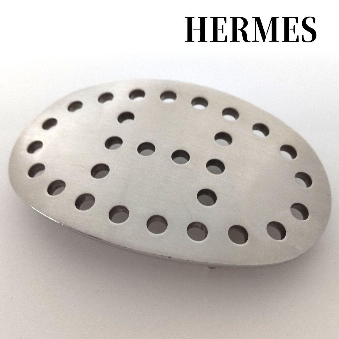 HERMES エルメス ベルト バックル シルバー パンチング