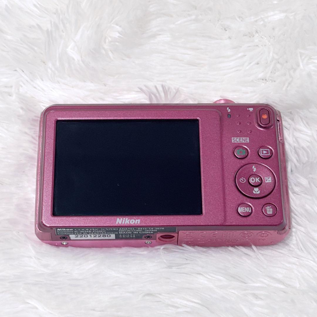 【美品】NIKON COOLPIX S3700 デジタルカメラ ピンク