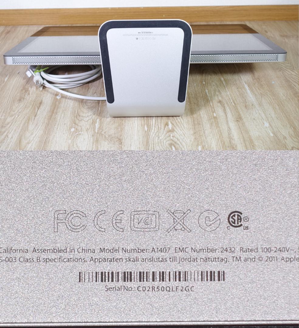 ディスプレイ・モニター本体 Apple ThunderboltDisplay27 /A1407