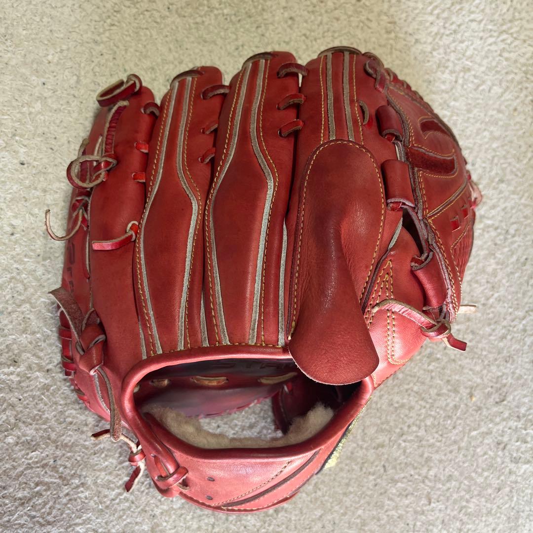 [超希少]アシックス硬式 ピッチャー用グローブ Fブラウン