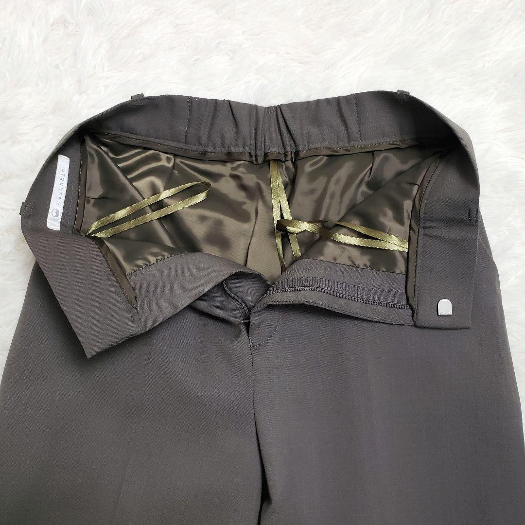 東條灯夏 LES MUSE ノーカラーパンツスーツセットアップ 洗える 3