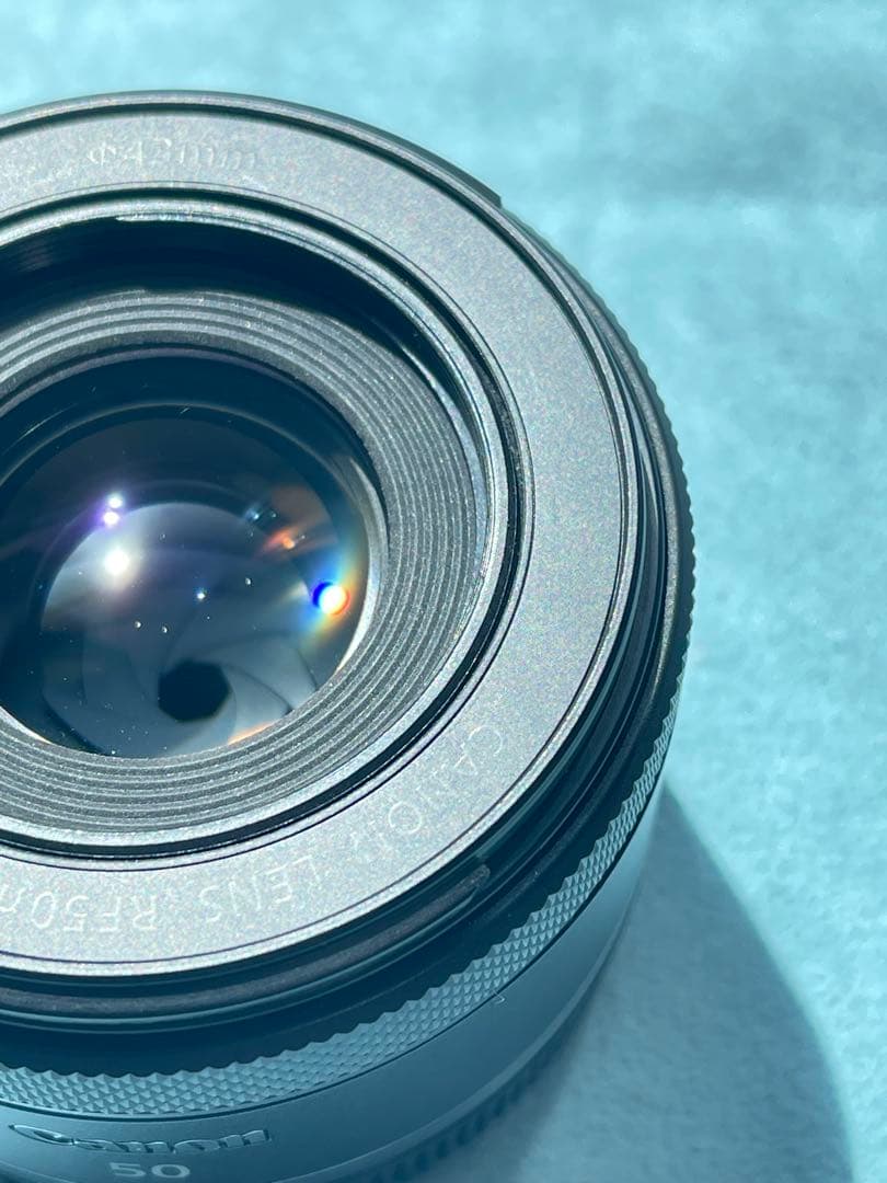 【中古】Canon RF50mm F1.8 STM＋純正フード・ポーチセット